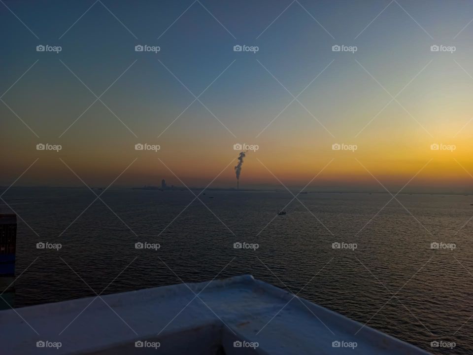 This is how the port look from sea