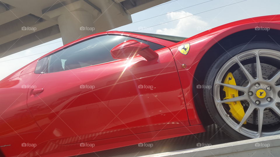 Ferrari California. A Red Ferrari California