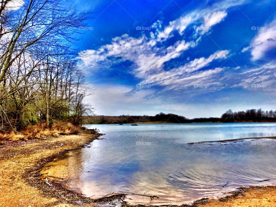 Beautiful view on a hike in Indiana 