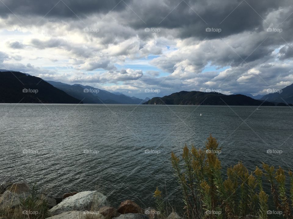 Harrison Lake, the biggest lake in BC,  cold for swimming  but awesome for inspiration...