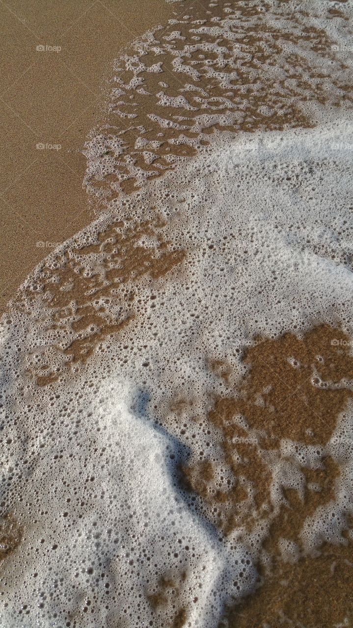 foamy waves