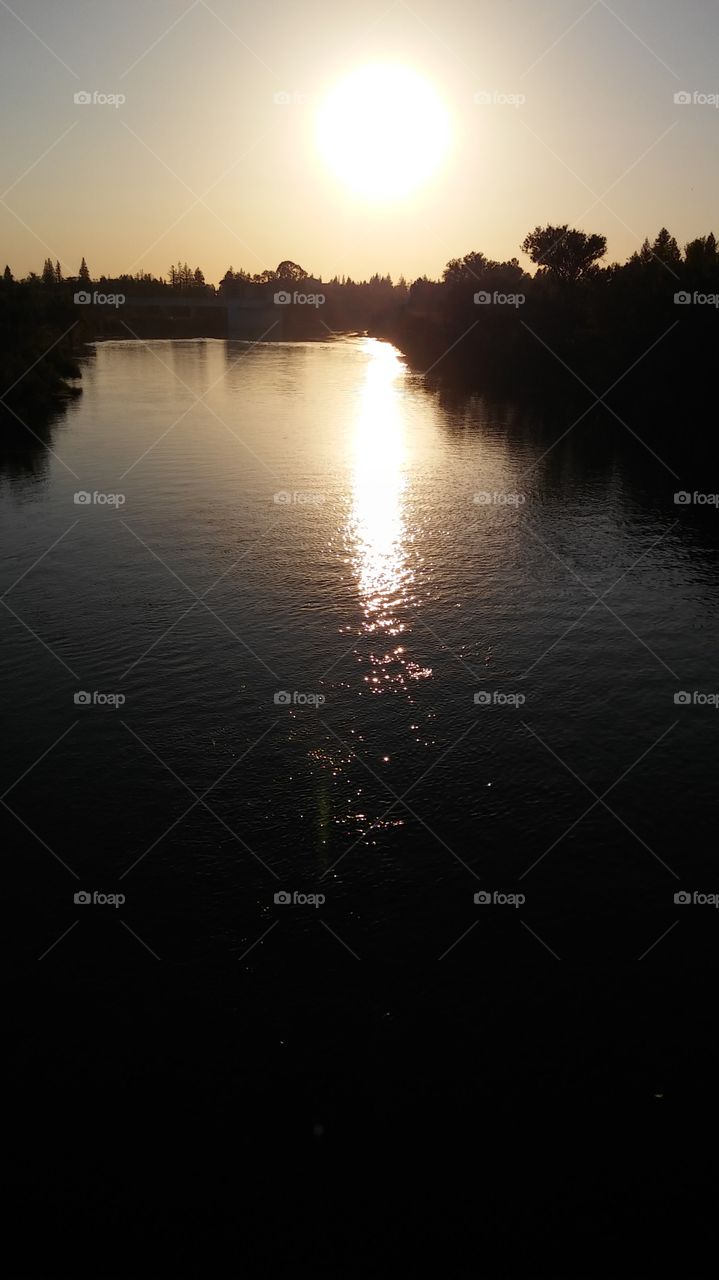 Sunset, Lake, Reflection, Dawn, Water