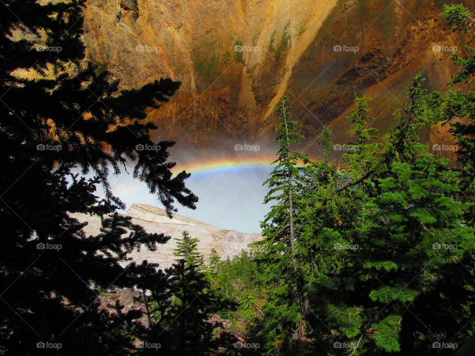 rainbow at Yellowstone river