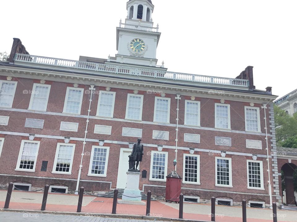Independence hall. 