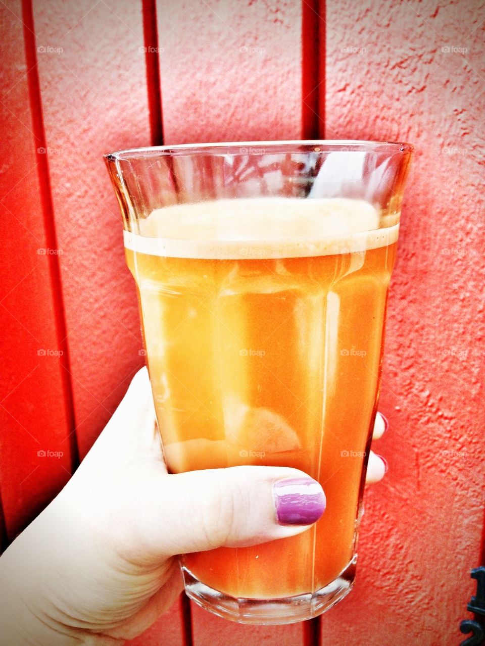 freshly squeezed carrot juice