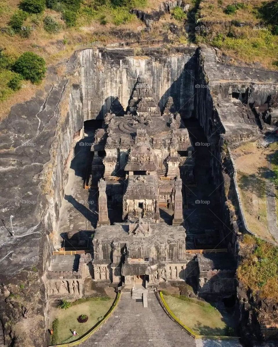Kailasa Temple in Ellora, Maharashatra in India