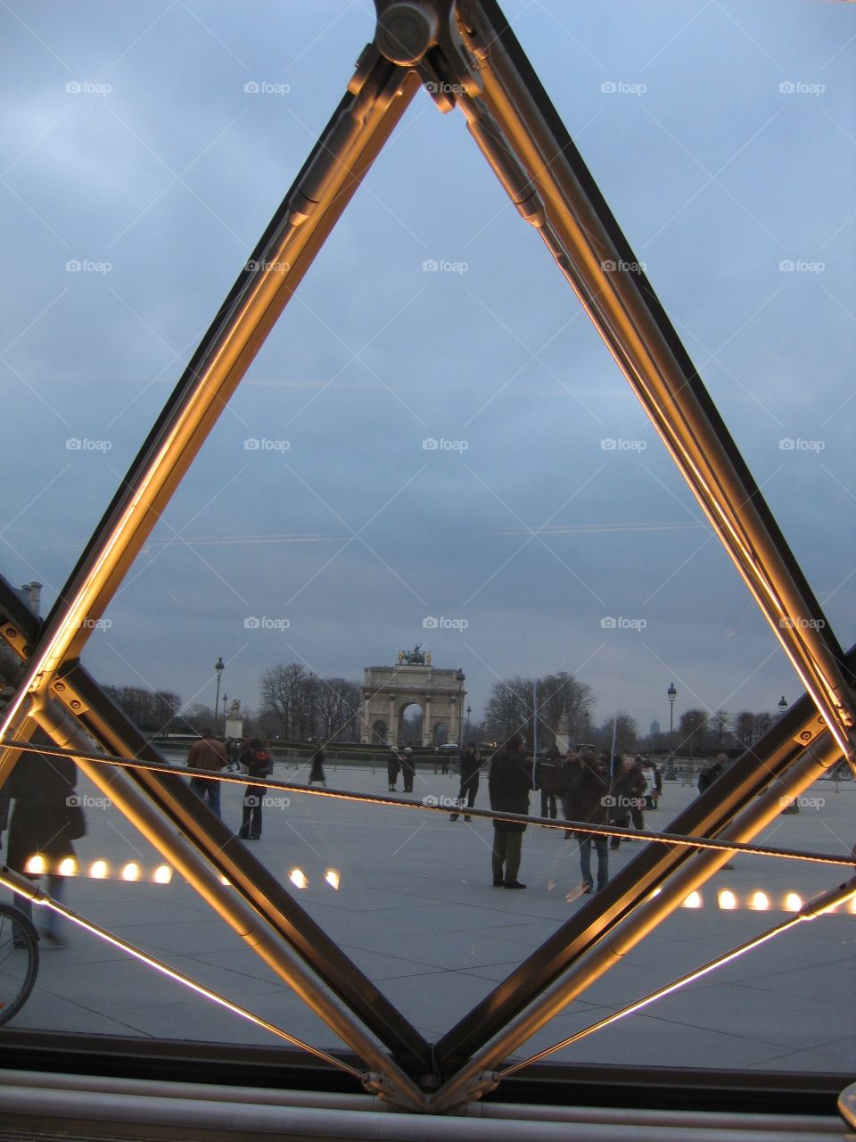 Paris view from the Louvre