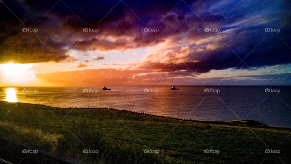 sunrise over the north sea