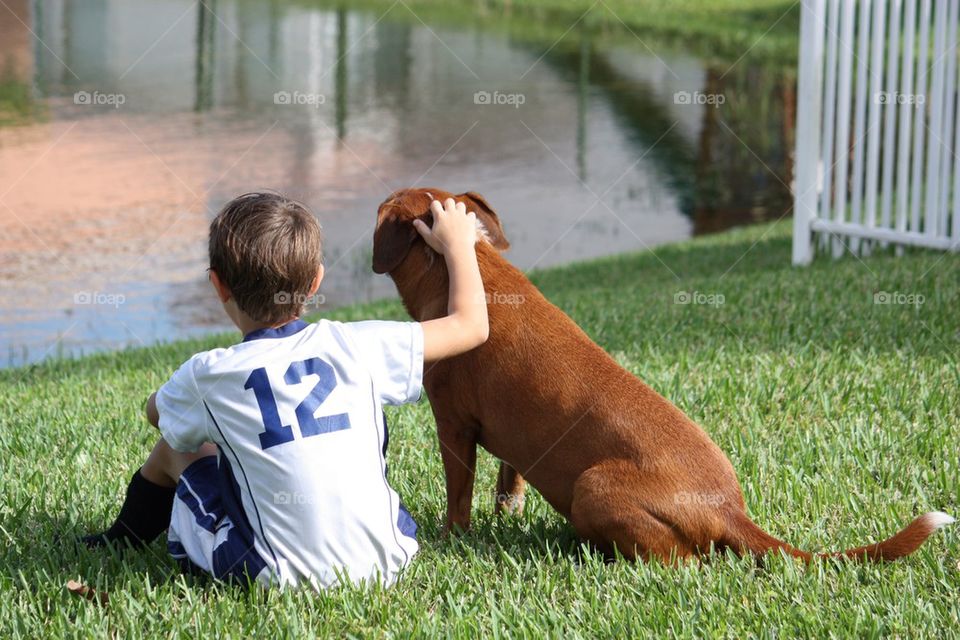 Boy and dog 2