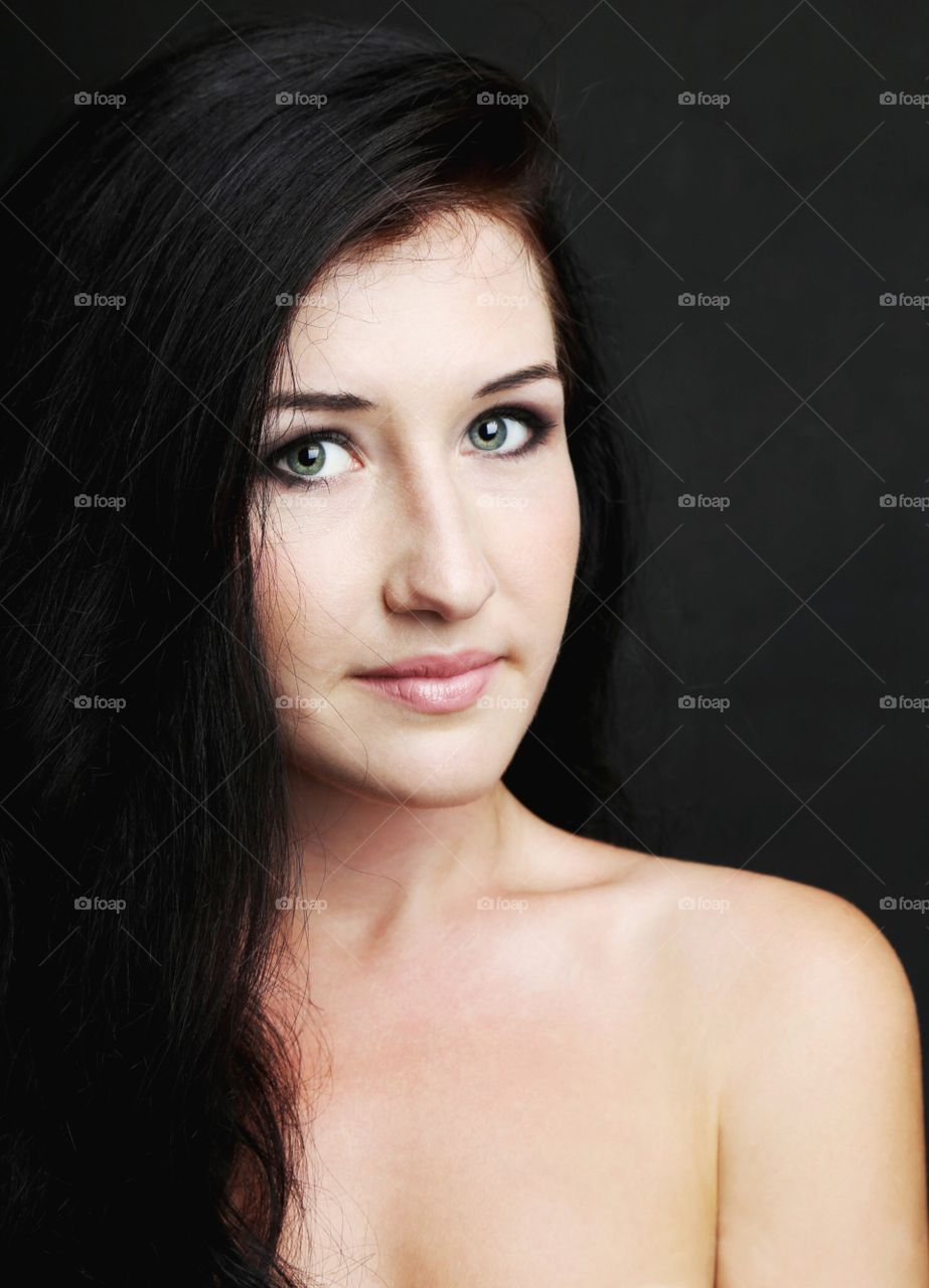 Portrait of beautiful young woman