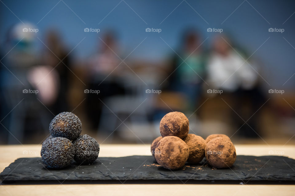 LCHF and raw food dessert served at a restaurant in Malmö Sweden.
