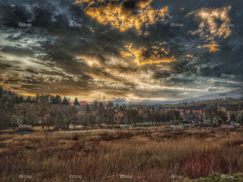 Dusznicki zachód słońca