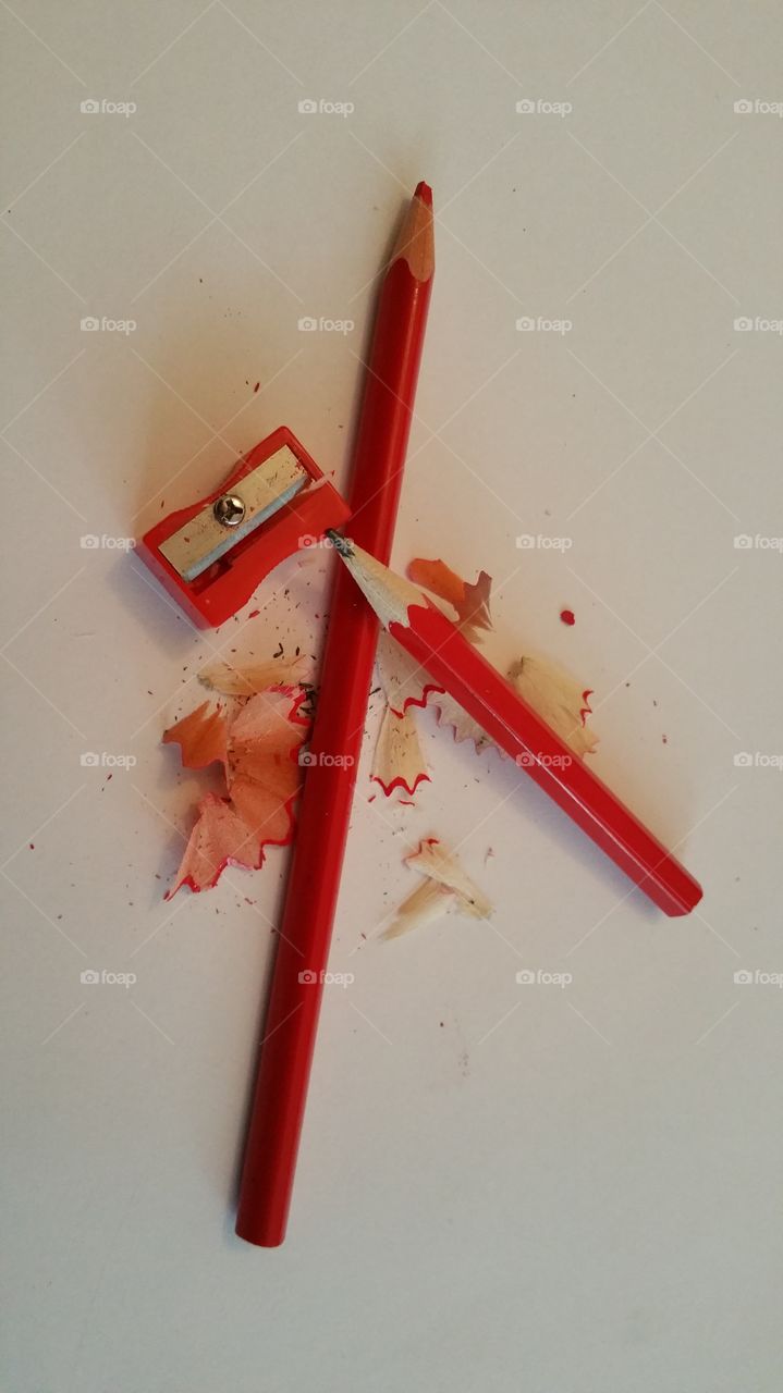 Pencil. Red pencil
