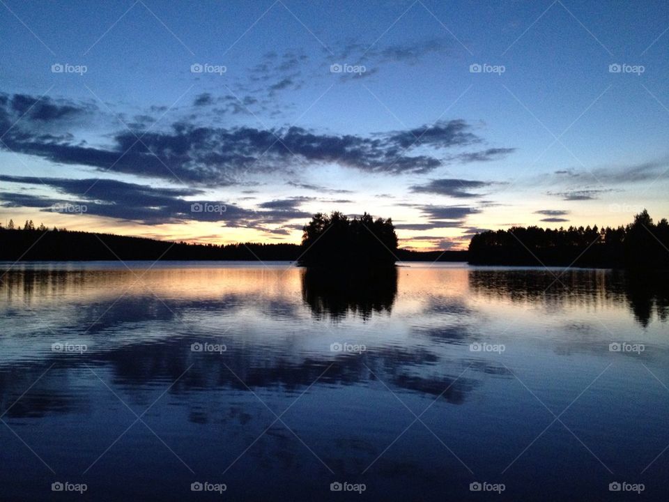 Sunset in Dalarna, Sweden