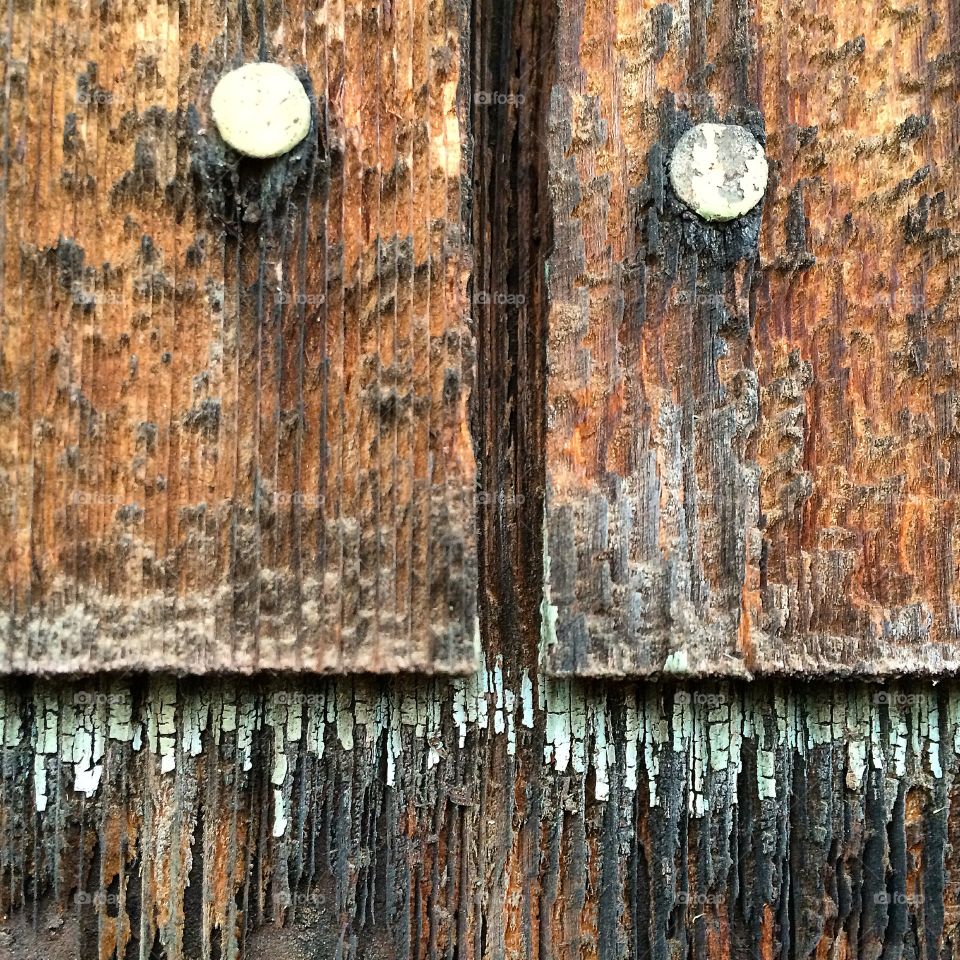 Wooden shingles. Close up of wooden shingles on an old empty building. 