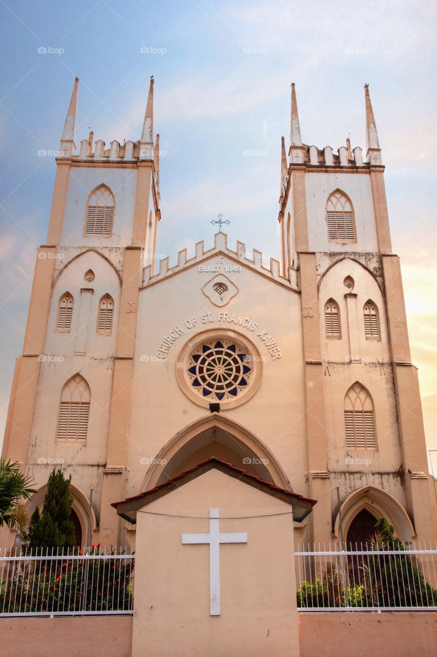 Low angle view of a church