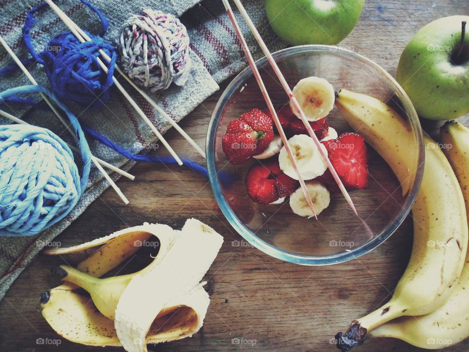 Salad of exotic fruits