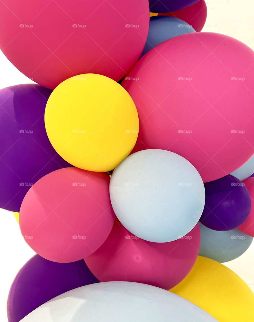 Multicolored, bright balloons. Background. Abstraction