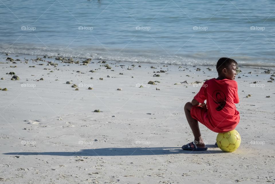 Soccer on the beach