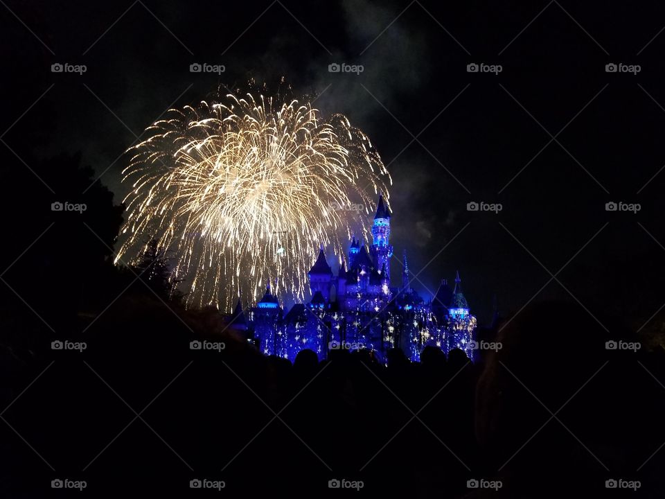fireworks at Disneyland