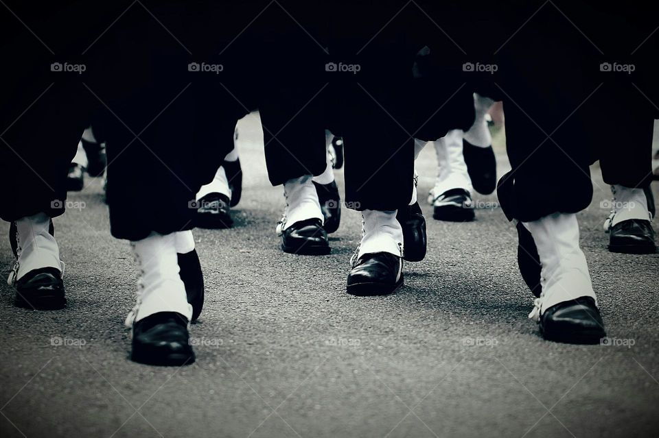 Füsse die Marschieren