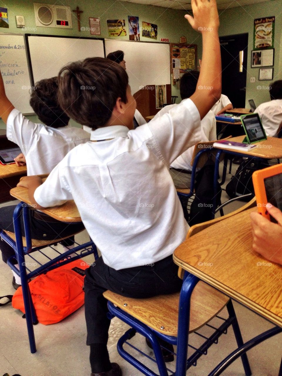 Students in classroom