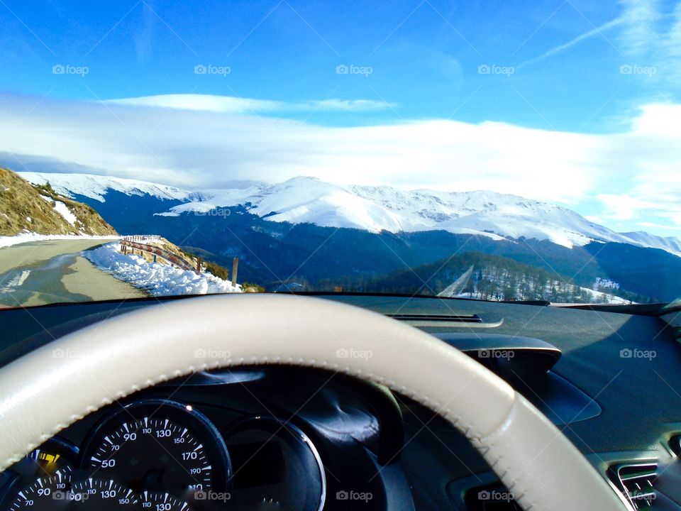 Car in winter