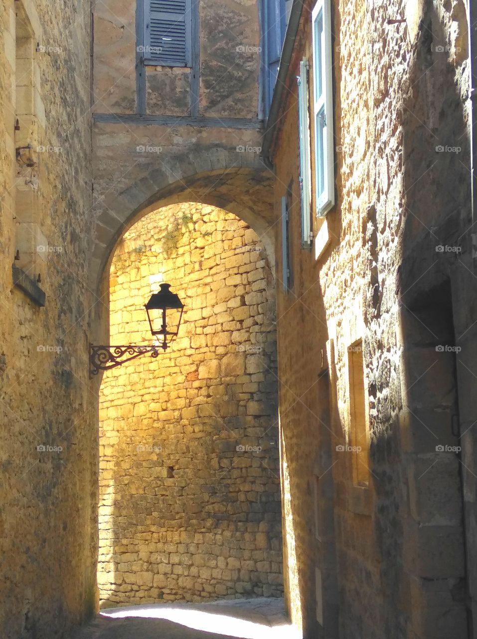 little street in 
old town