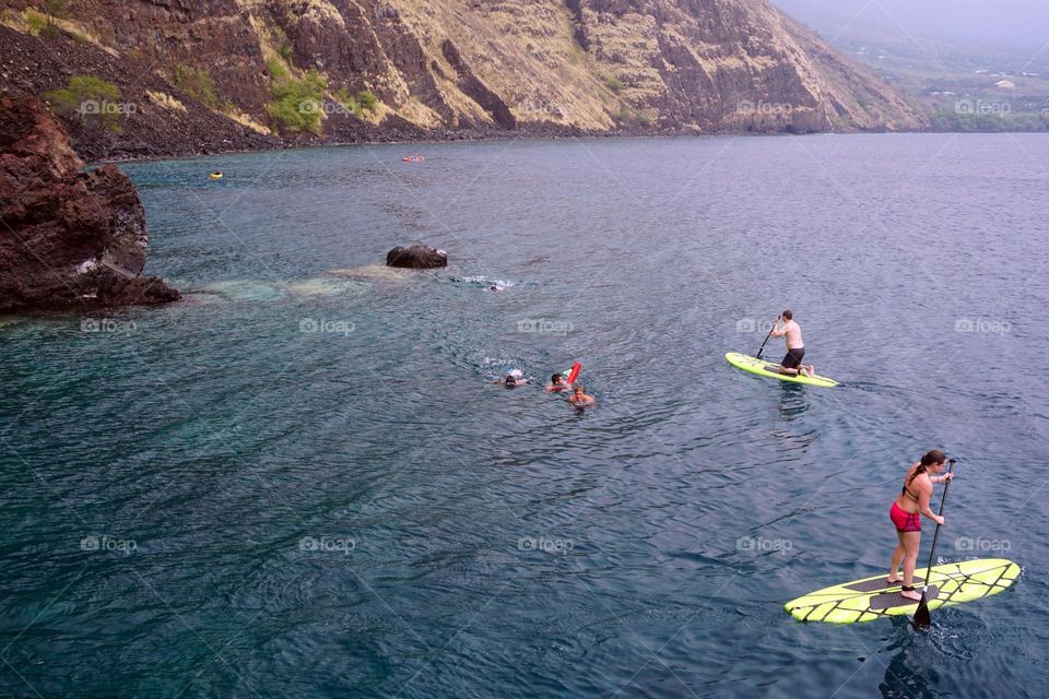 Having fun in the ocean