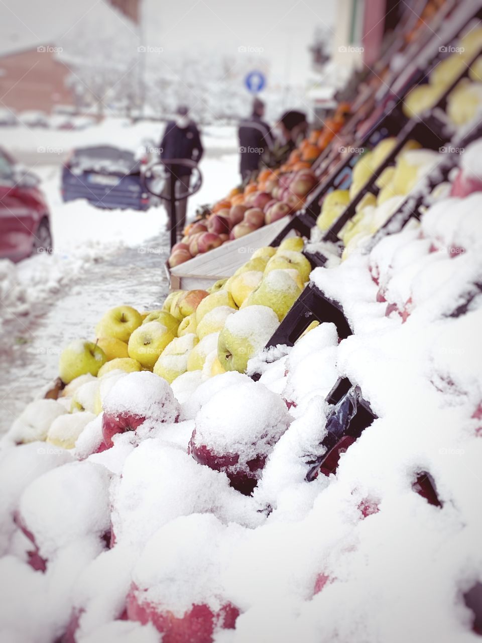 fruit market in December 