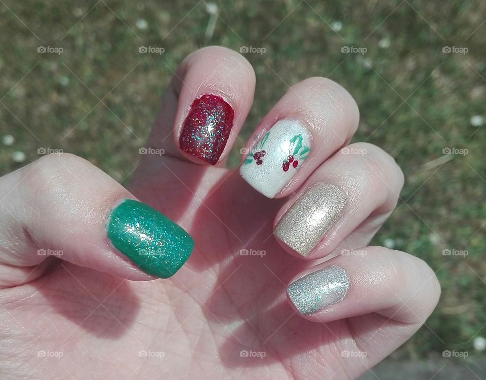 Christmas nail polish
