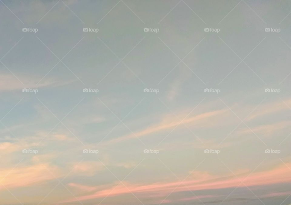 sky with colored clouds