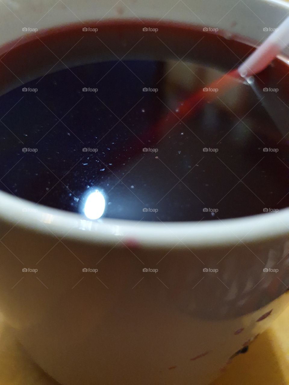 mug with kompot closeup
