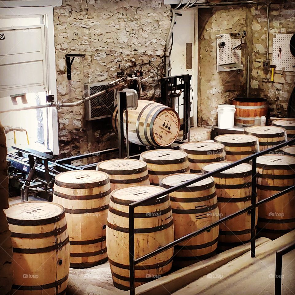 distillery barrels