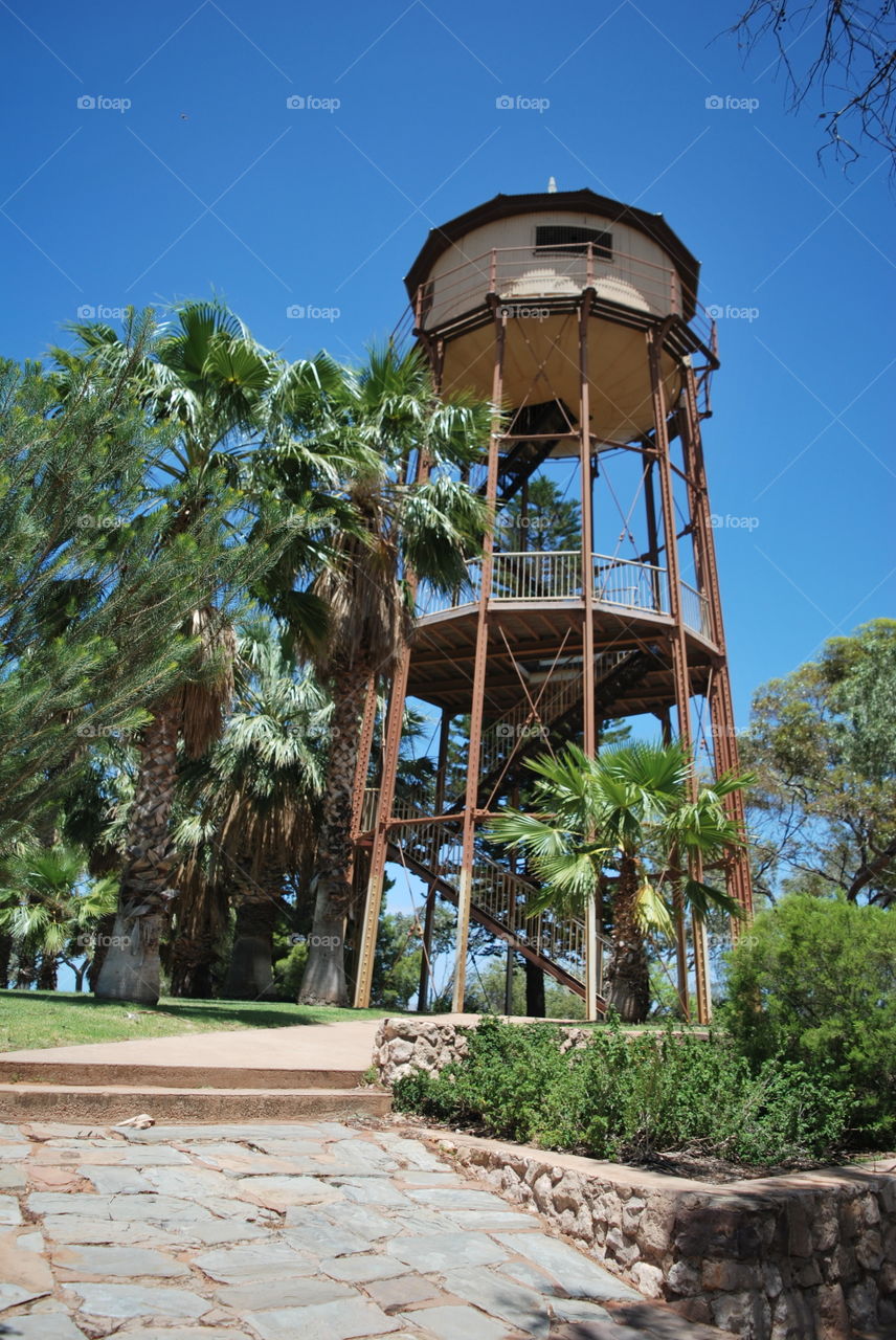 The Water Tower Lookout in Port Augusta. South Australia.