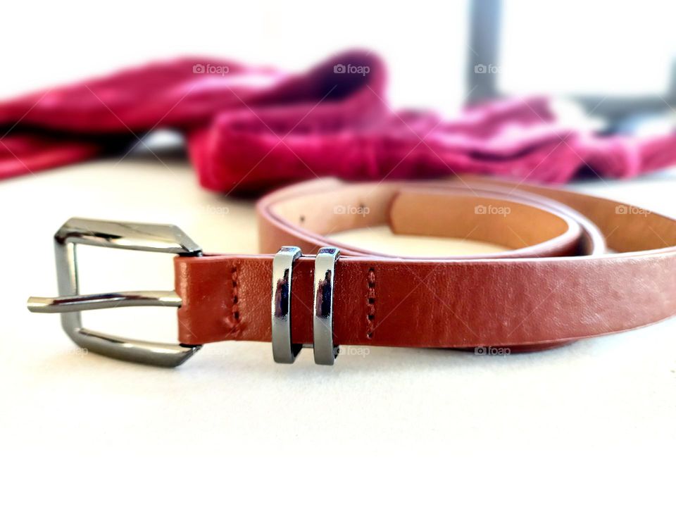 leather brown womens belt