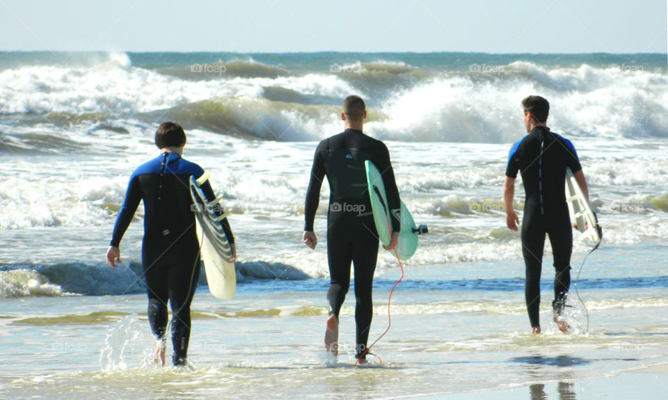 Surfing the ocean blue