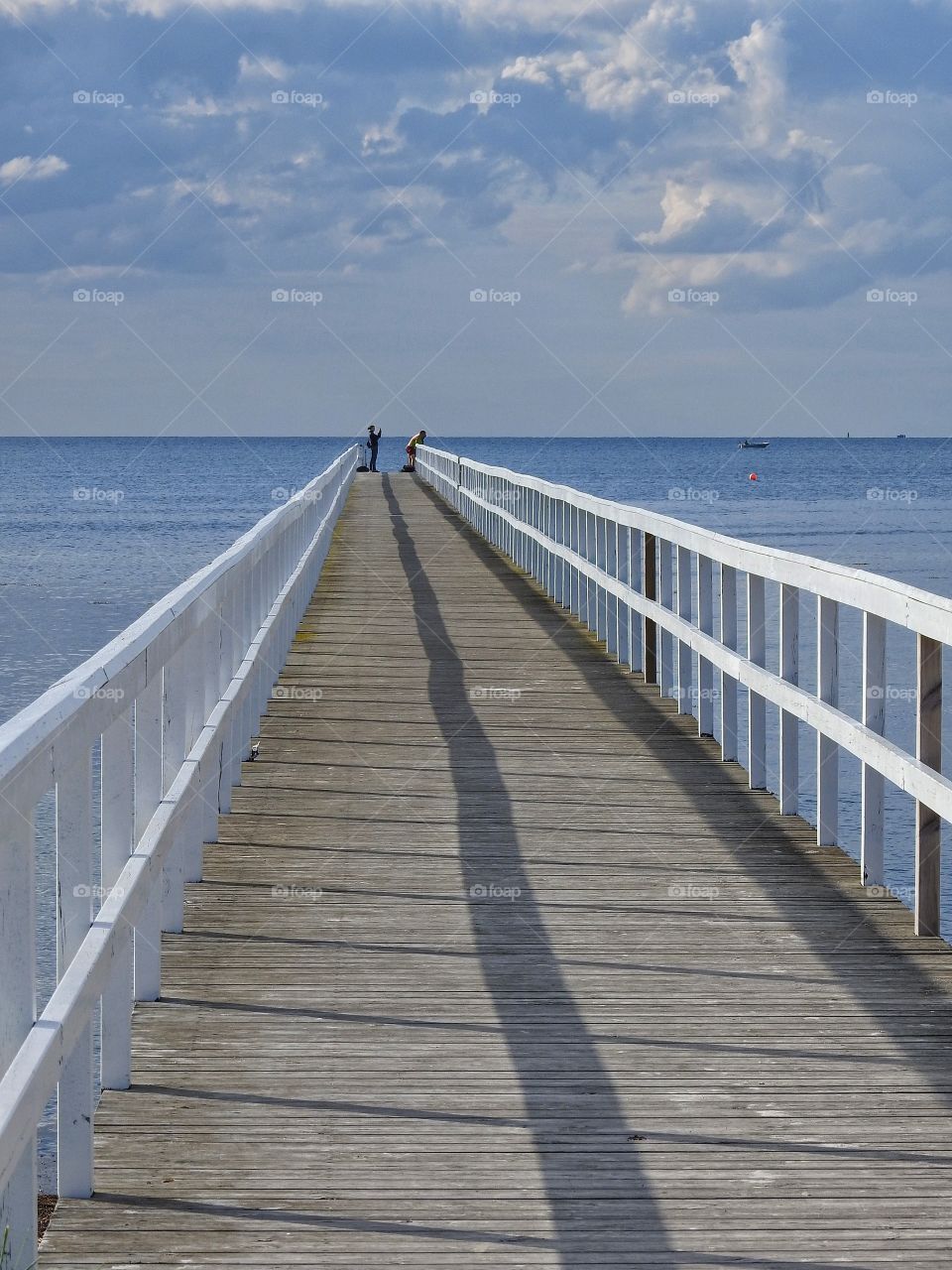 Jetty with shadow