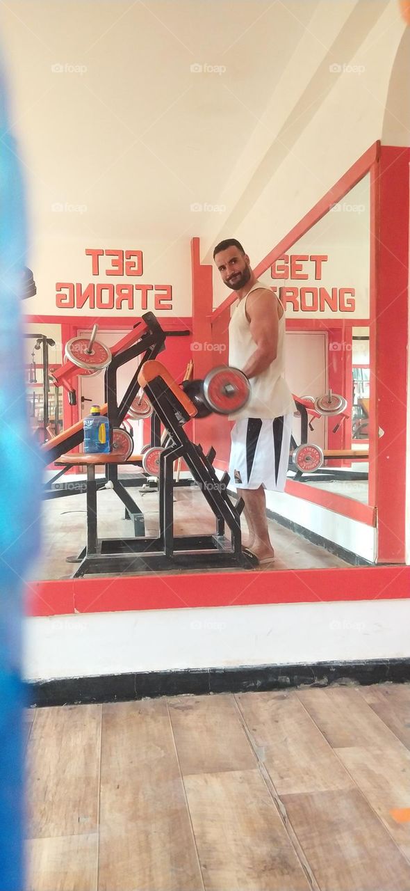 me with beard . train hard or go home