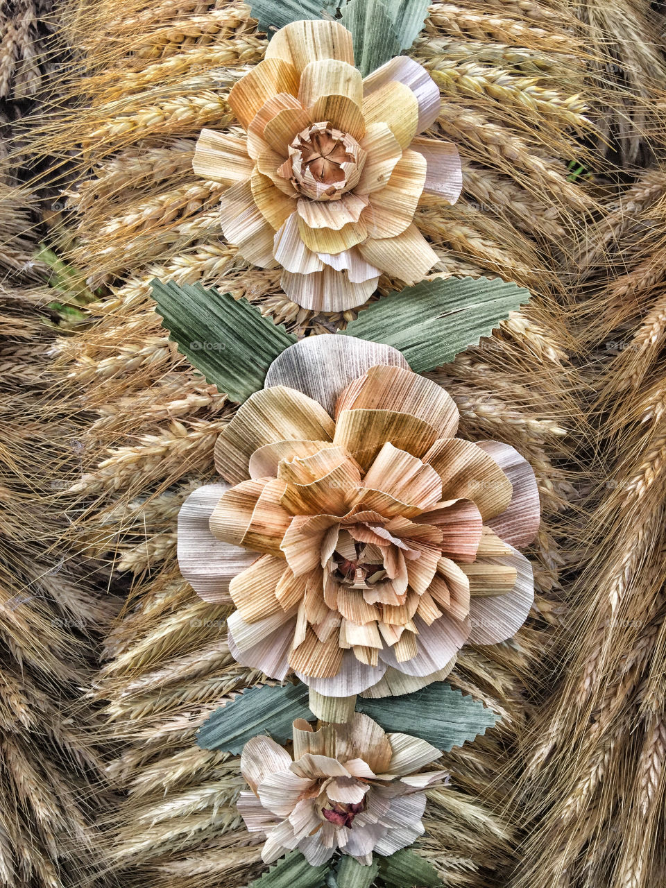 A composition of dried plants. 