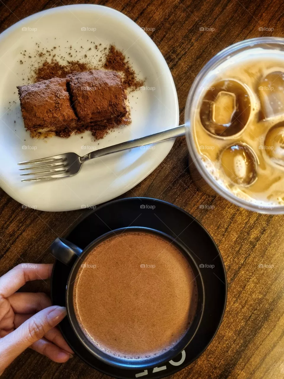 coffee chocolate baklava
