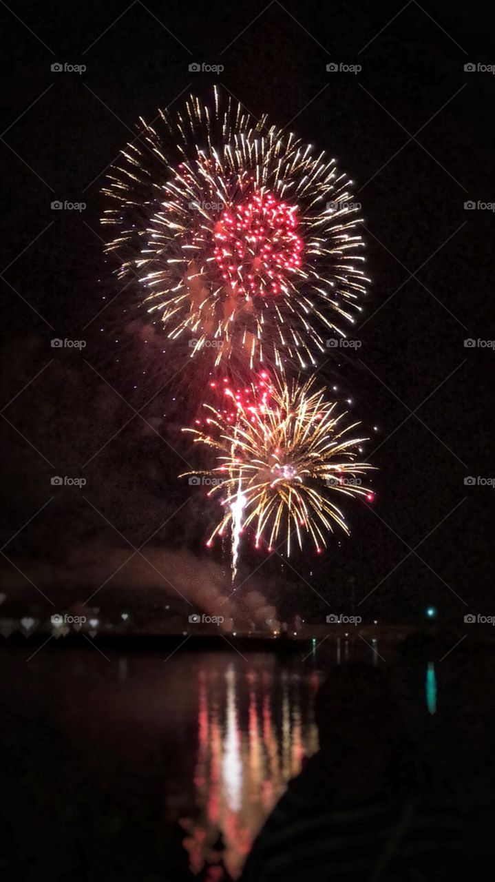 Canada day Fire works display