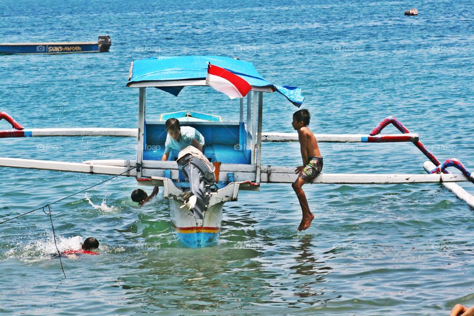 Boat on Lombok's Vacation