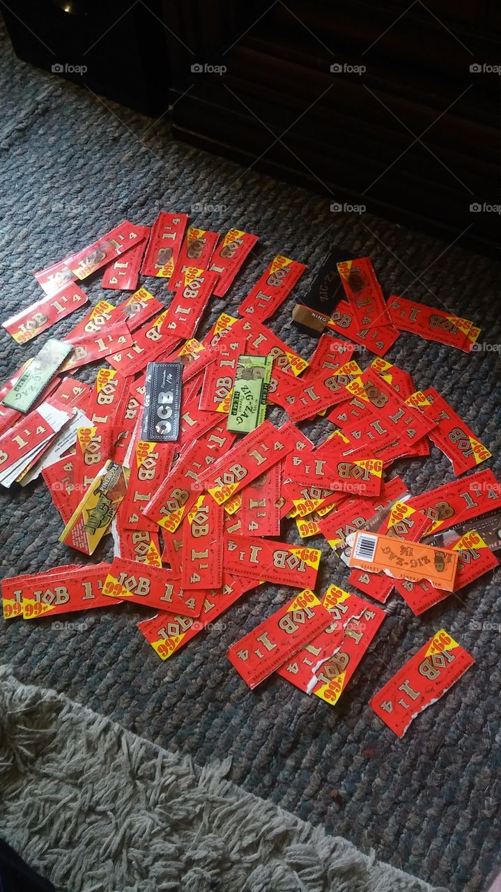 top to papers i used