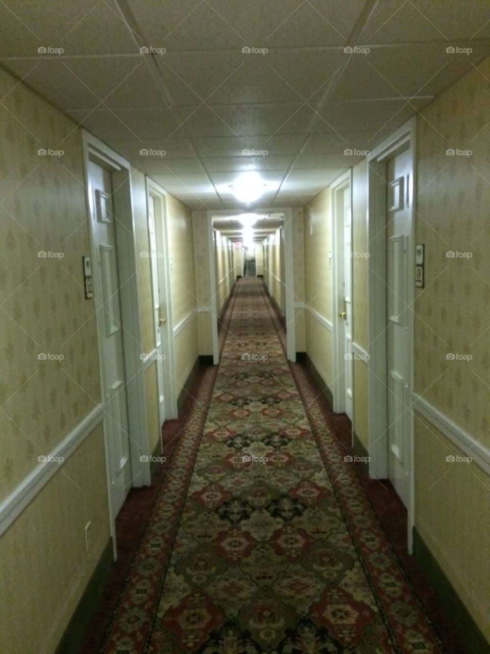 Down the hall... Hotel view..