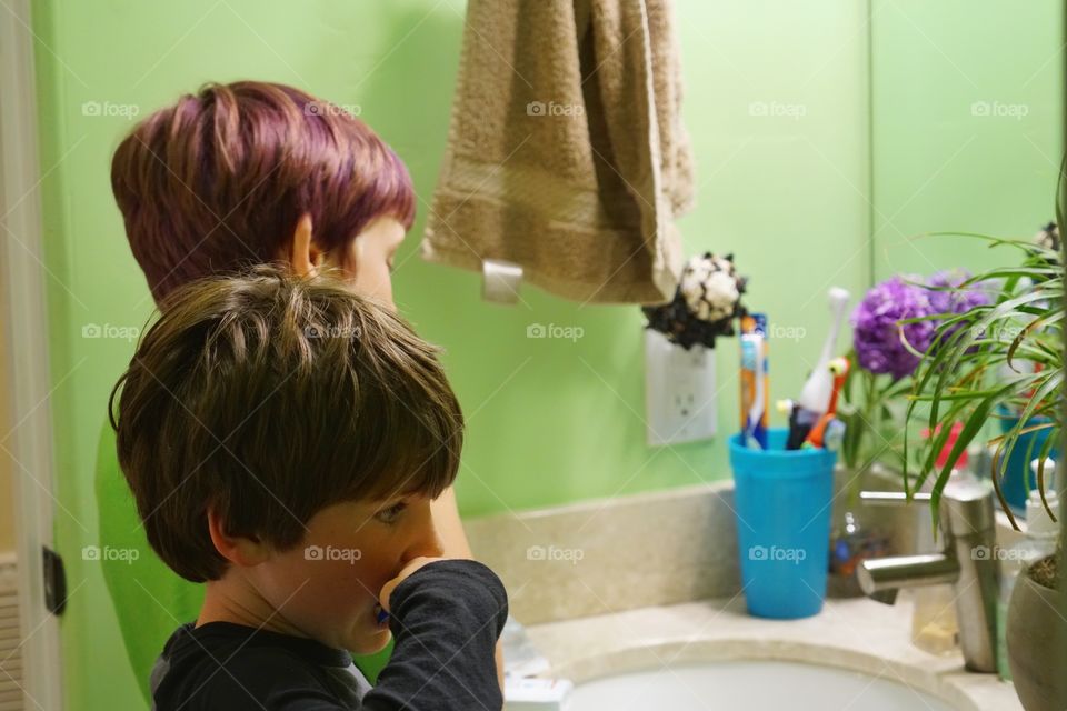 Kids Brushing Their Teeth