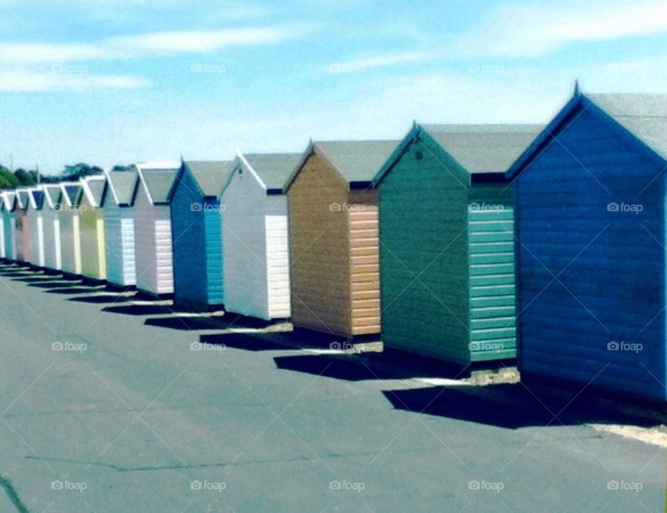 Beach huts