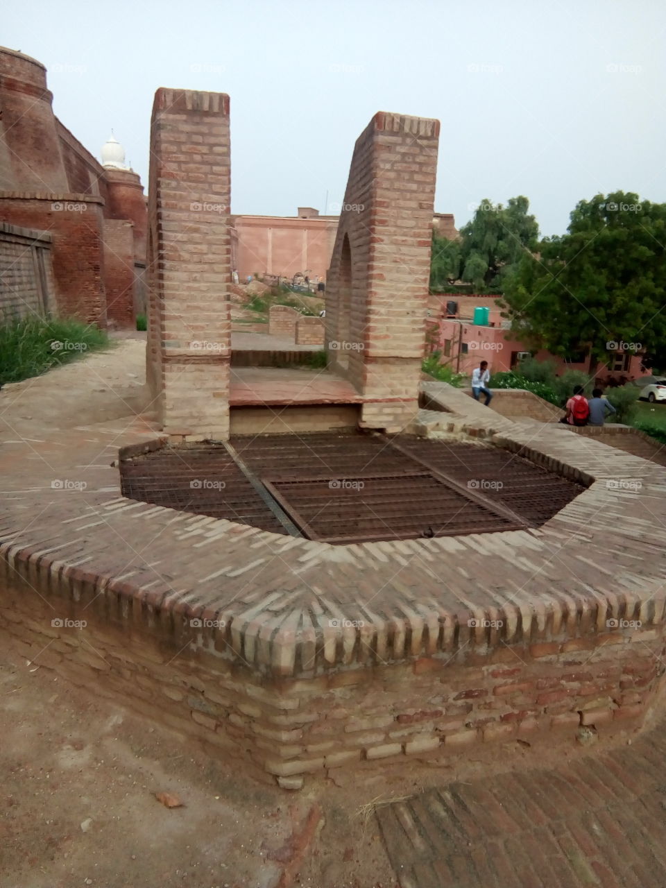 old water well in ancient fort of Bathinda city- a monument protected by Govt Of India- inner part