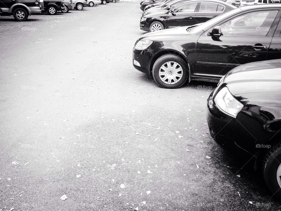 Parking cars in a row