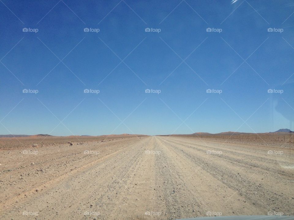 Namibian desert road 